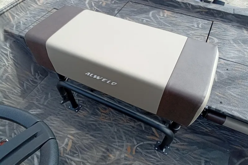Slide: The Image of 2026 Alweld 2070 Vortex boat seat with camouflage flooring. - 13