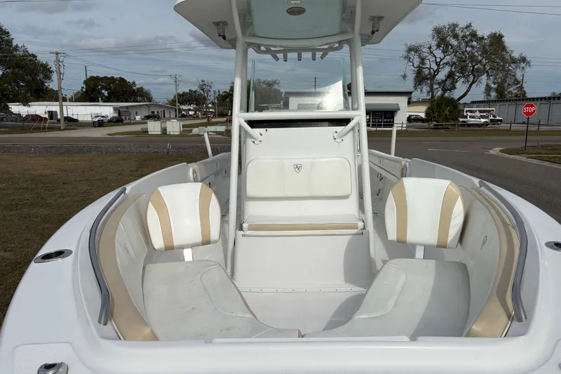 Slide: The Image of 2022 Century 2600 Center Console boat with spacious seating and modern design. - 18