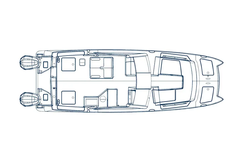 Slide: The Image of Manufacturer Provided Image: Blueprint of 2026 World Cat 280 DC-X boat, showcasing detailed layout and design. - 13