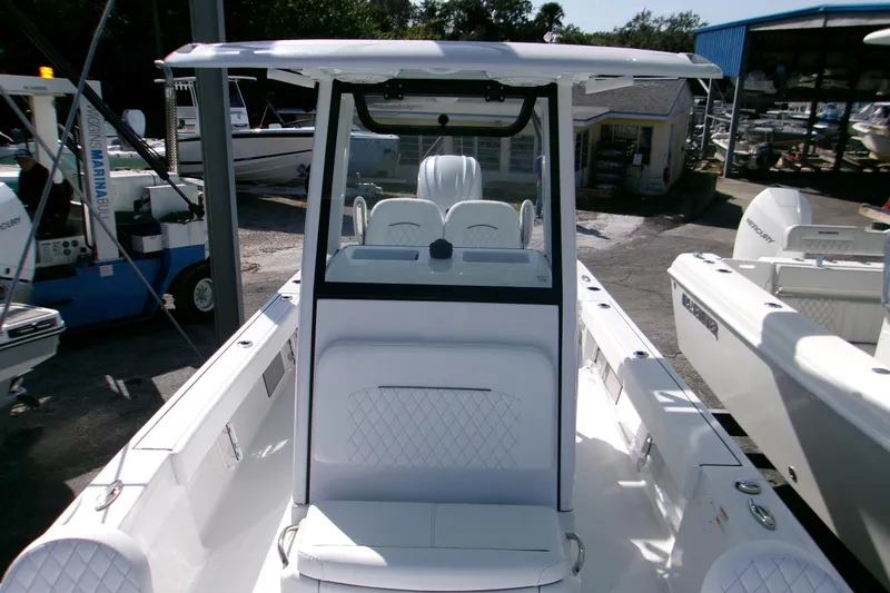 Slide: The Image of 2026 Sportsman Masters 247 Bay Boat with sleek design and modern features. - 8