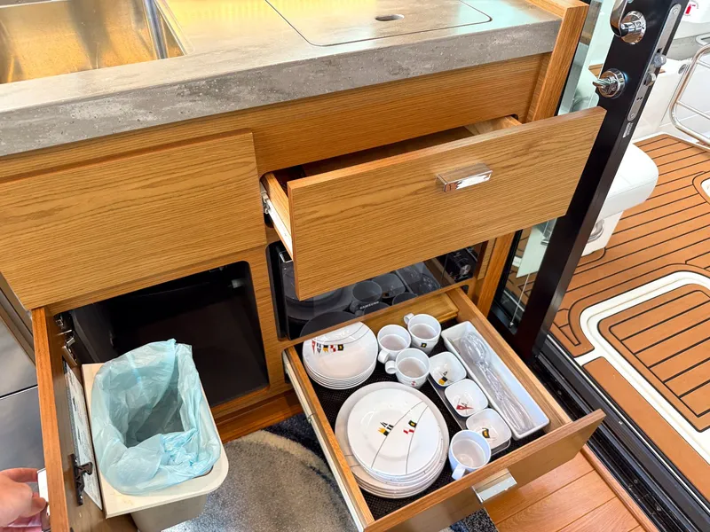 Slide: The Image of Ceiling of 2023 Tiara Yachts C39 Coupe with lighting. - 48