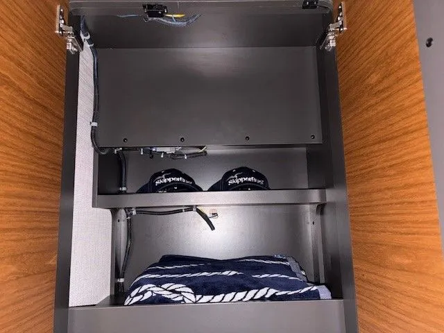 Slide: The Image of Interior of a Tiara Yachts C49 Coupe cabinet, 2020 model. - 38