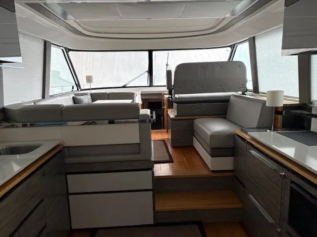 Slide: The Image of Interior of 2020 Tiara Yachts C49 Coupe, luxurious design. - 8
