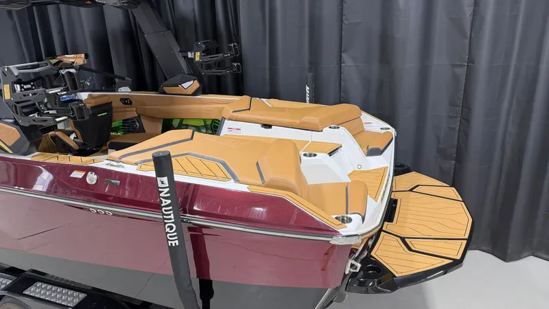 Slide: The Image of 2026 Nautique Super Air Nautique G23 with luxurious interior and stylish design. - 8
