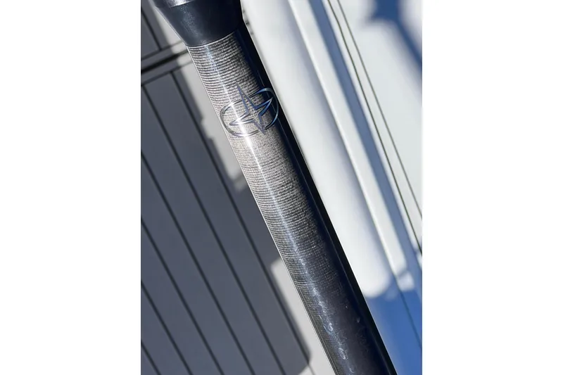 Slide: The Image of Close-up of a Parker 2820 XLD Sport Cabin 2023 boat detail, featuring a sleek design. - 61