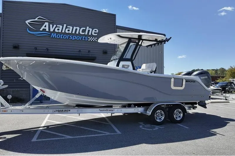 The Image of 2026 Sea Fox 268 Commander boat on trailer at Avalanche Motorsports. - 0