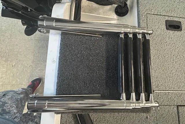 Slide: The Image of 2026 Lund 1650 Rebel XL SS boat ladder detail - 19