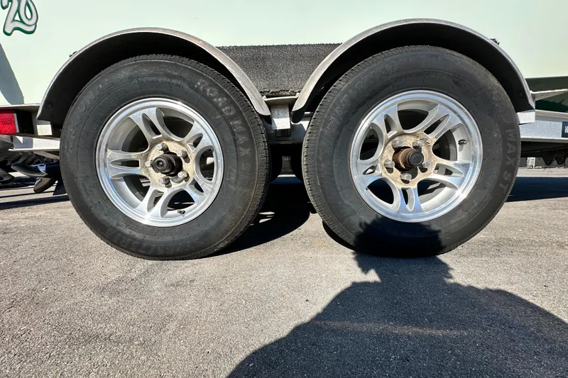 Slide: The Image of Label on 2014 Young Boats 20 Bay Boat, featuring Mercury Marine engine specifications. - 66