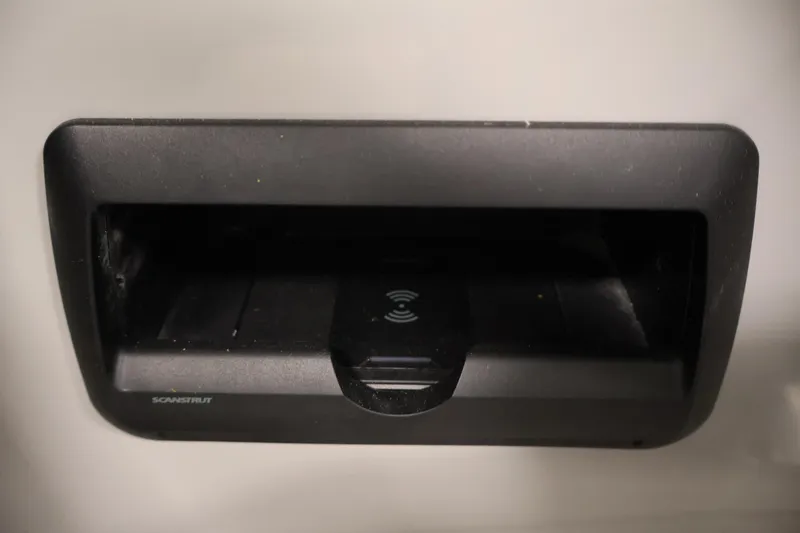 Slide: The Image of Built-in wireless charging station on 2026 Bentley Pontoons 223 Navigator Tri-toon. - 25