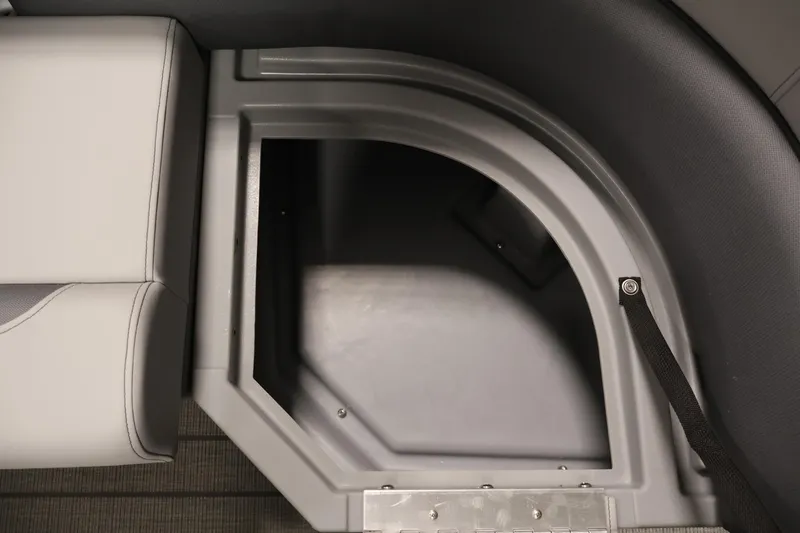 Slide: The Image of Interior storage compartment of 2026 Bentley Pontoons 223 Navigator Tri-toon boat. - 13