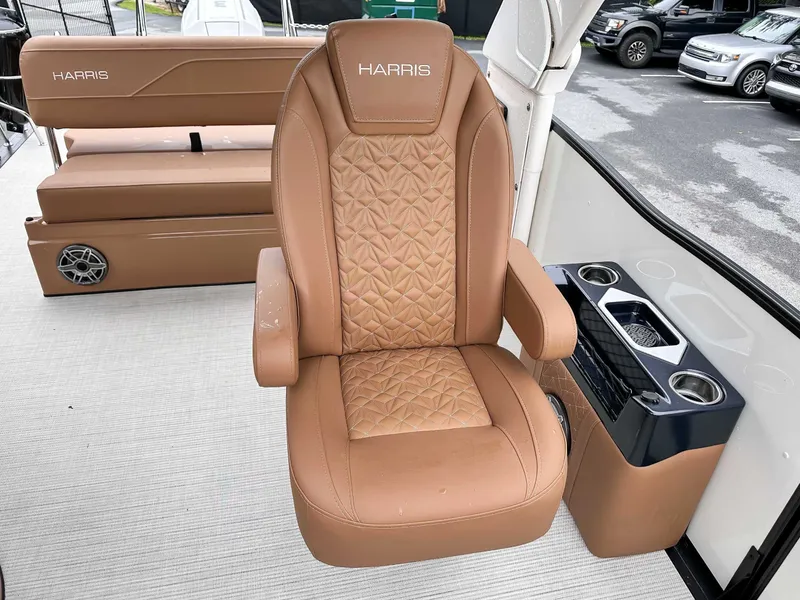 Slide: The Image of Luxurious seating in Harris Grand Mariner 230 SLDH 2025 boat. - 15