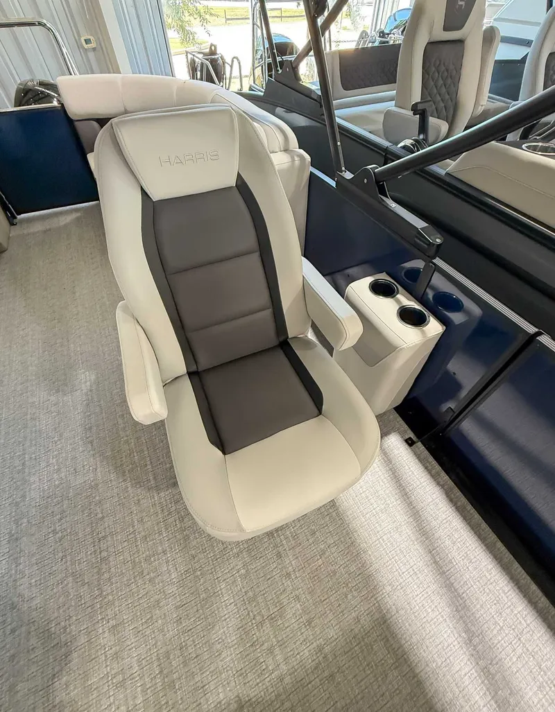 Slide: The Image of Luxurious seat in Harris Cruiser 230 CWDH 2025 boat. - 14