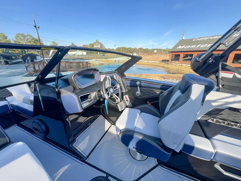 Slide: The Image of Interior of 2024 MasterCraft X22 boat, modern design. - 20