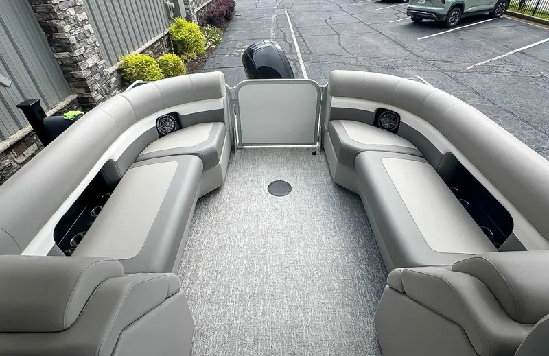Slide: The Image of Interior of 2024 Premier 230 SunSation RF pontoon boat. - 12
