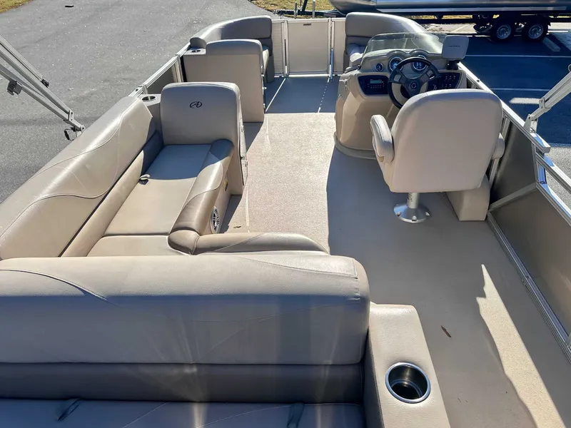 Slide: The Image of Interior of a 2015 Avalon 2223 LS pontoon boat. - 12
