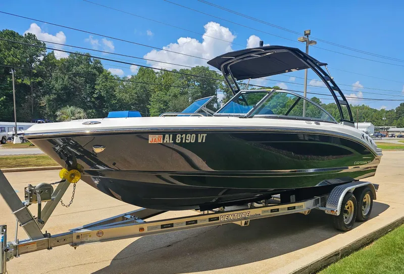 Slide: The Image of 2023 Chaparral 21 SSi boat on trailer, sunny day. - 5