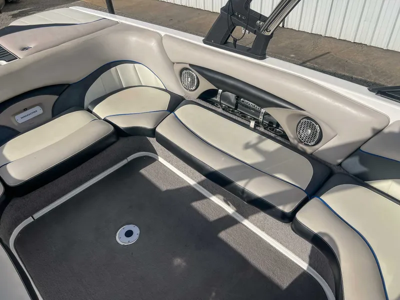 Slide: The Image of Interior of a 2011 Malibu Wakesetter 23 LSV boat. - 24