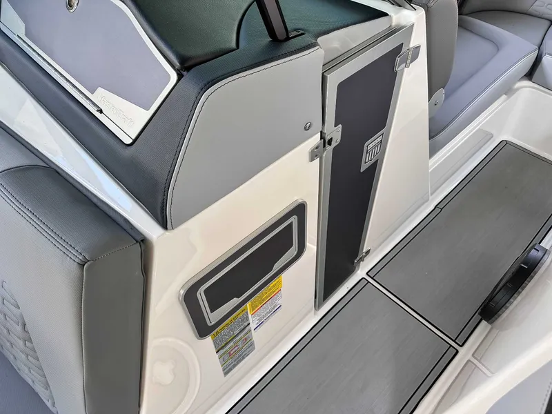 Slide: The Image of Interior of the 2024 MasterCraft X24 boat. - 16