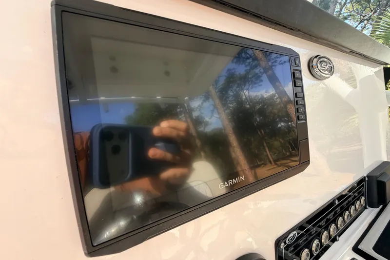 Slide: The Image of Garmin display on 2022 Sea Fox 228 Commander boat dashboard. - 55