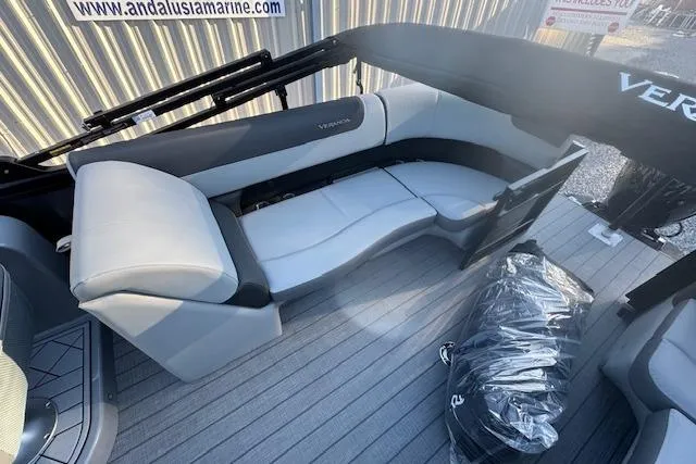 Slide: The Image of 2026 Veranda Relax VR 22 RC boat interior with sleek seating and modern design. - 11