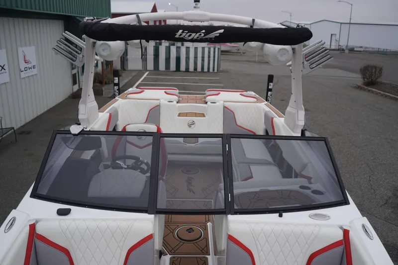 Slide: The Image of 2022 Tigé 22RZX boat with sleek interior design and modern features. - 41
