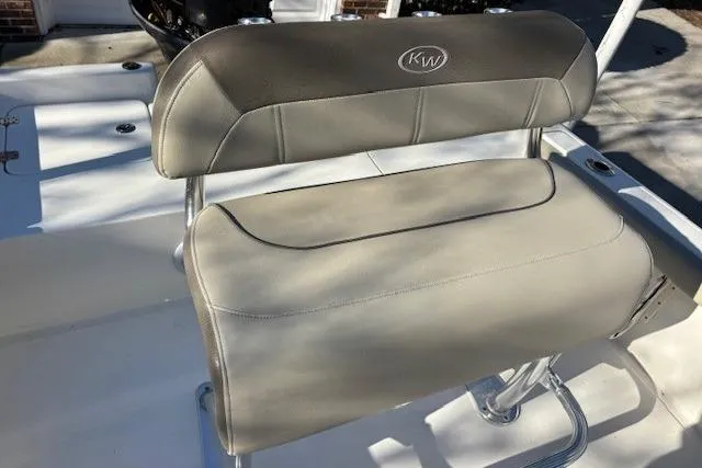 Slide: The Image of 2021 Key West 188 Bay Reef boat dashboard with Garmin navigation system. - 12