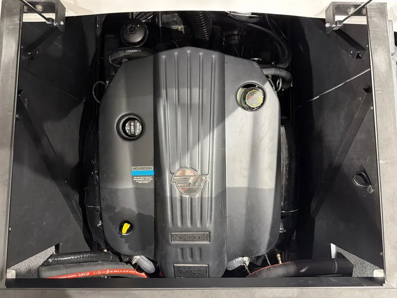Slide: The Image of Engine compartment of 2023 Malibu M220 with Monsoon engine. - 24