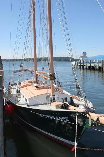 Slide: The Image of John Atkin 40 Two Masted Schooner 1989 - 4