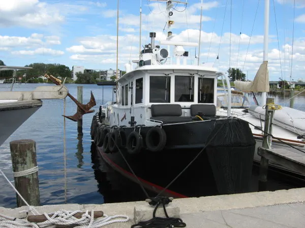 Slide: The Image of Knapp Island Steel Tug Yacht 1995 - 1
