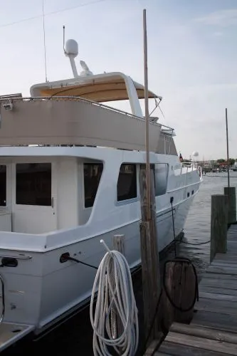 Slide: The Image of Angel Med Yachts Raised Pilot House Trawler 1986 - 0