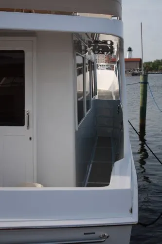 Slide: The Image of Angel Med Yachts Raised Pilot House Trawler 1986 - 7