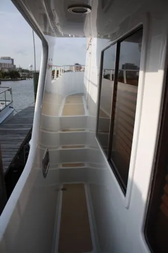 Slide: The Image of Angel Med Yachts Raised Pilot House Trawler 1986 - 8