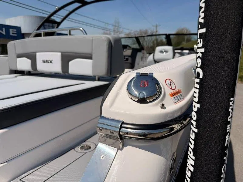 Slide: The Image of Close-up of Chaparral SSX 4 boat, model year 2026. - 37