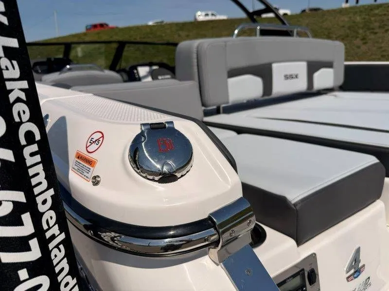 Slide: The Image of Close-up of Chaparral SSX 4 boat, model year 2026. - 40