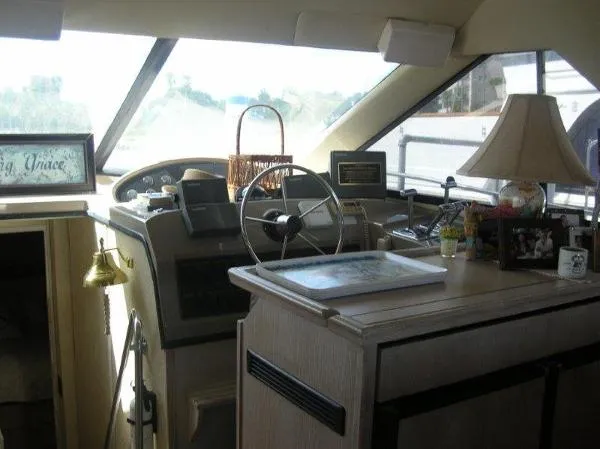 Slide: The Image of Bayliner 3988 Cockpit Motor Yacht 1997 - 4