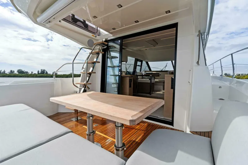 Slide: The Image of 2024 42 Prestige Flybridge - Cockpit - 33