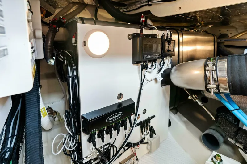 Slide: The Image of 2024 42 Prestige Flybridge - Engine Room - 62