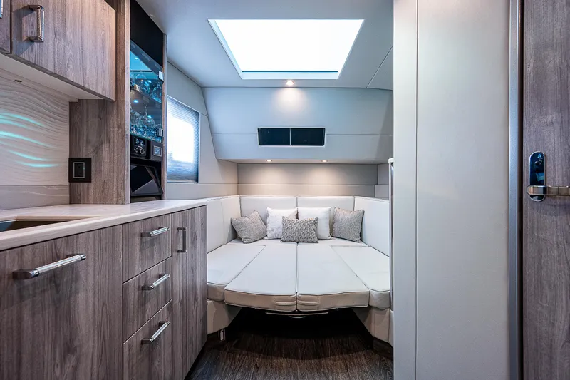 Slide: The Image of Luxurious interior of 2022 Formula 500 Super Sport Crossover with modern seating and skylight. - 20