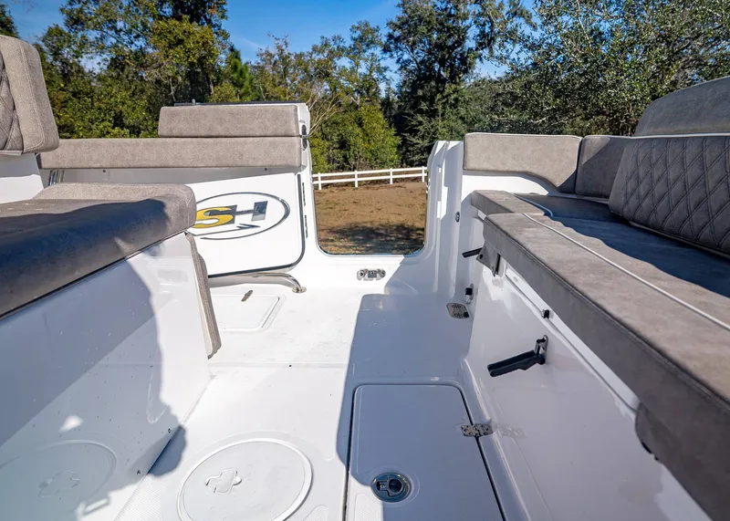 Slide: The Image of Interior of Sea Hunt Ultra 275 CB boat, model year 2026. - 10