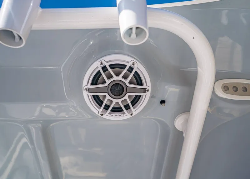 Slide: The Image of JL Audio speaker on Sea Hunt Ultra 275 CB boat, 2026 model. - 15