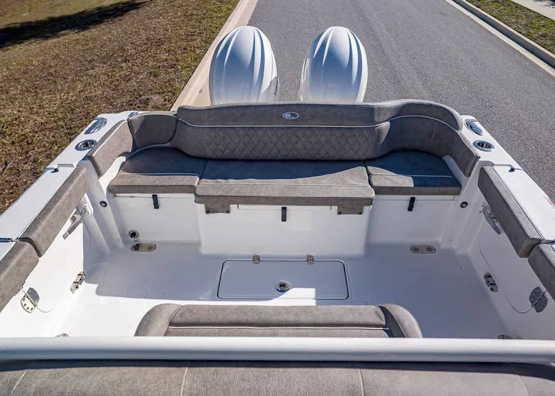 Slide: The Image of Rear view of Sea Hunt Ultra 275 CB boat, model year 2026. - 5