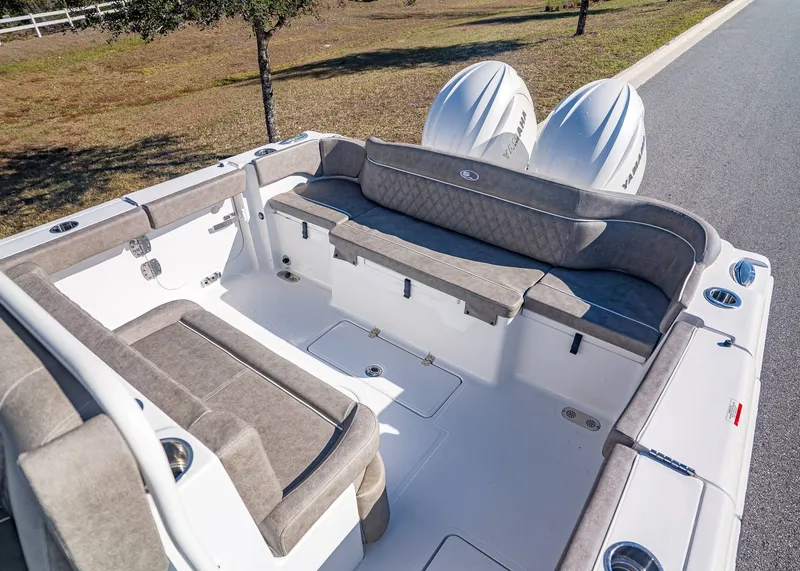 Slide: The Image of Interior of Sea Hunt Ultra 275 CB boat, model year 2026. - 6