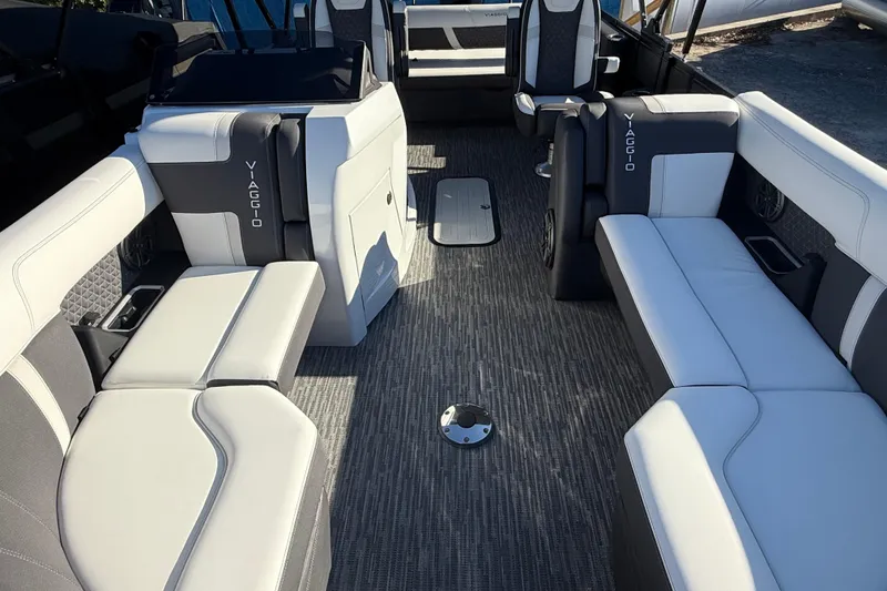 Slide: The Image of Luxurious interior of 2026 Viaggio Lago Z-S boat with sleek seating and modern design. - 3