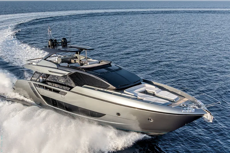 The Image of Luxury yacht Riva 82' Diva 2027 cruising at sea. - 0