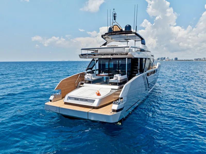 Slide: The Image of Luxury yacht Riva 82' Diva 2027 on open sea. - 18