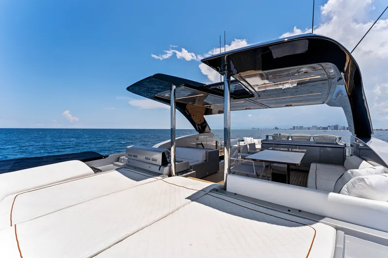 Slide: The Image of Luxury yacht Riva 82' Diva 2027 on open sea. - 30