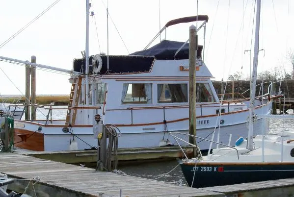 Slide: The Image of Grand Banks Flybridge Sedan 1974 - 2