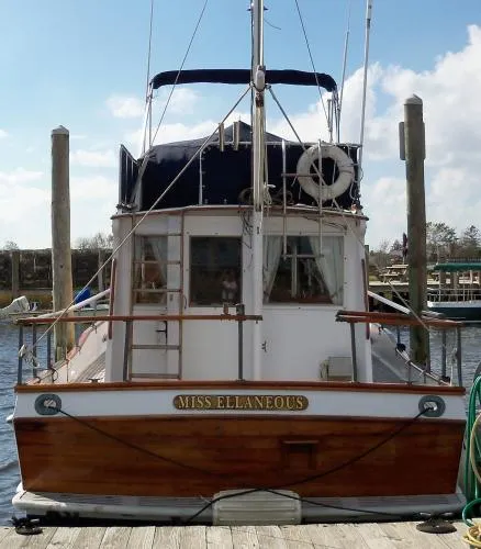 Slide: The Image of Grand Banks Flybridge Sedan 1974 - 4