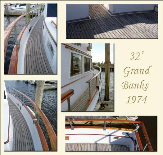 Slide: The Image of Grand Banks Flybridge Sedan 1974 - 7