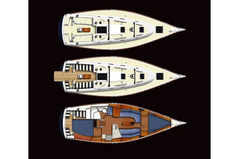 Slide: The Image of Manufacturer Provided Image: 2026 Tartan 365 yacht layout with detailed interior and deck plans. - 9